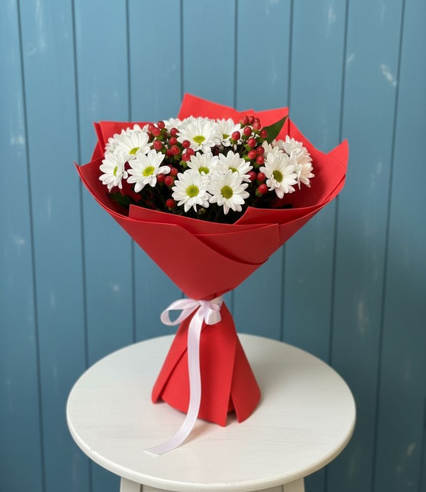 Букет цветов из: Хризантемы в Хурбе