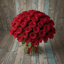 Букет 55 Красных роз Фридом #REPLACE_PRED# Хурбе