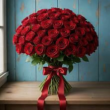Букет Красные розы Блэк Меджик в Хурбе