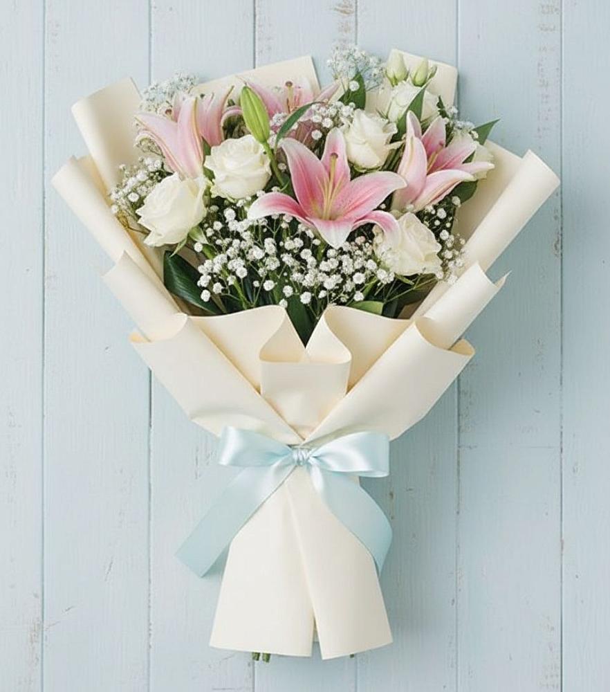 Букет цветов из: Лилии в Хурбе