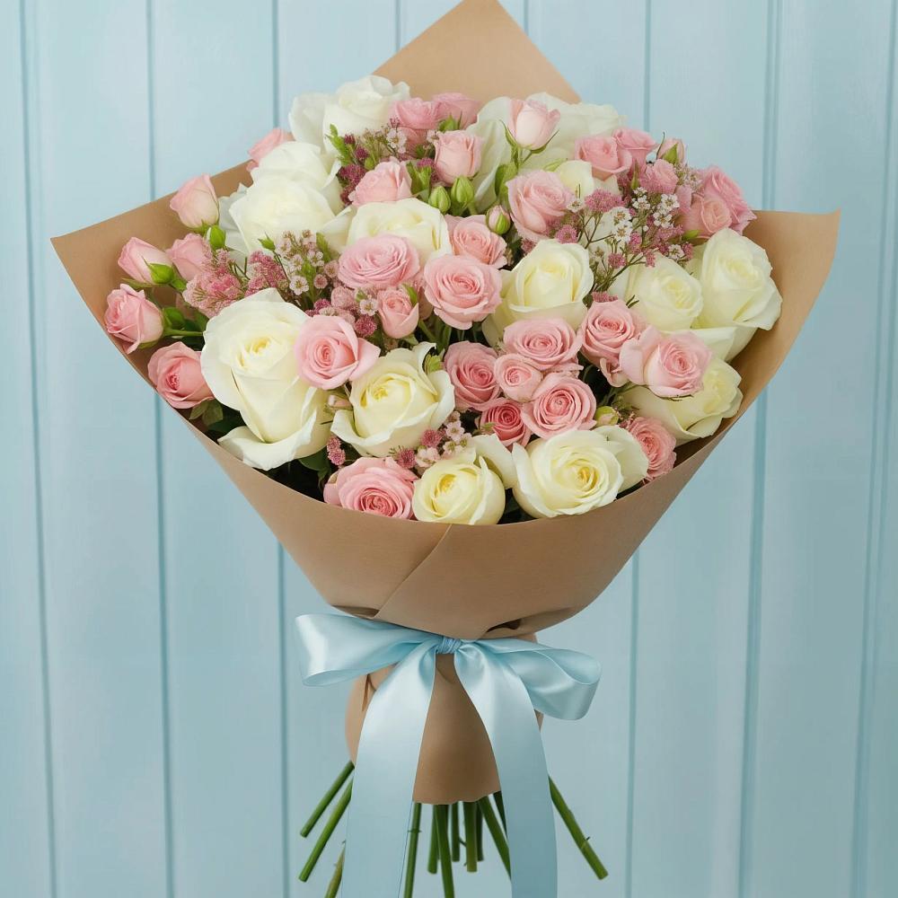 Букет цветов из: Розы в Хурбе