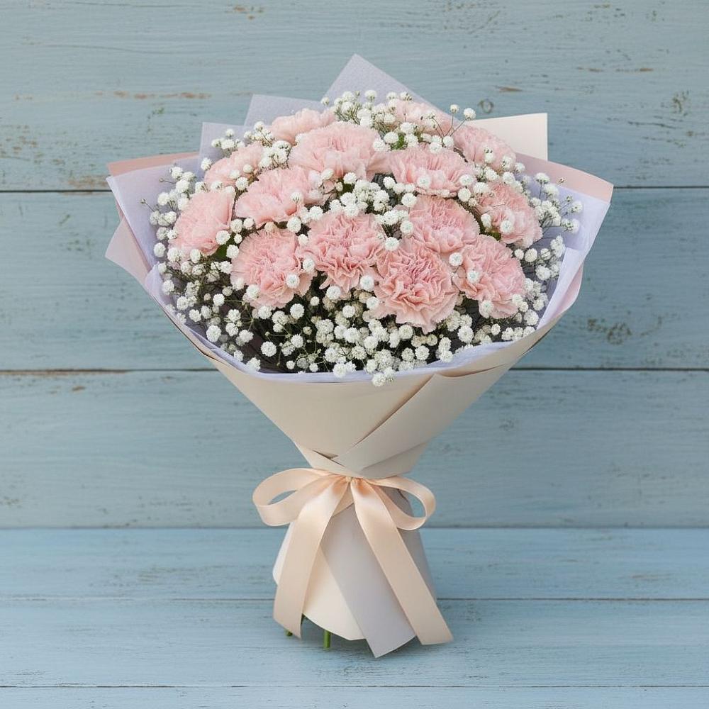 Букет цветов из: Гвоздики в Хурбе