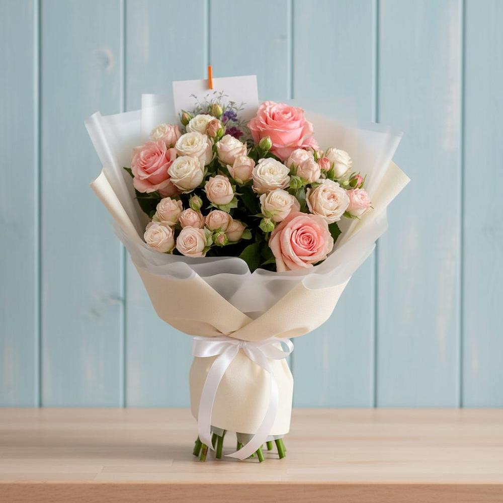 Букет цветов из: Розы в Хурбе