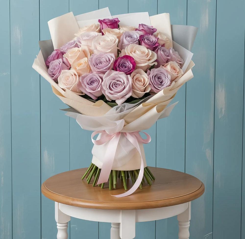 Букет цветов из: Розы в Хурбе