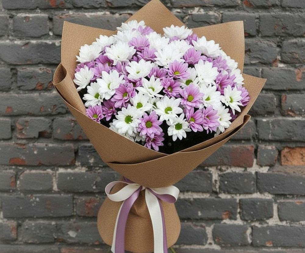 Букет цветов из: Хризантемы в Хурбе