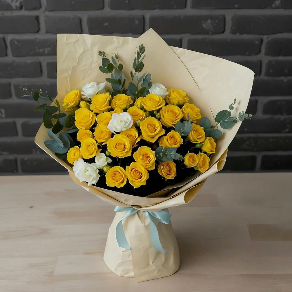 Букет цветов из: Розы в Хурбе