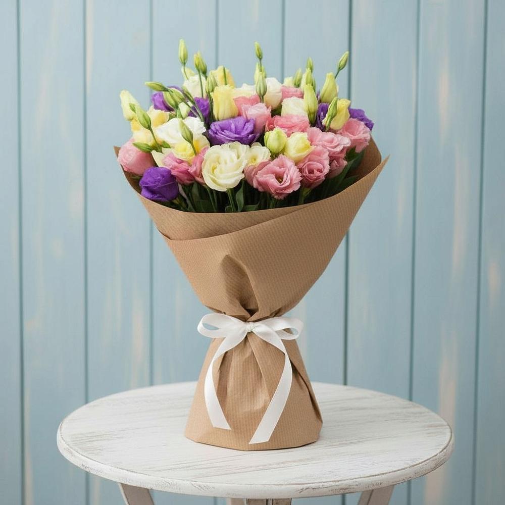 Букет цветов из: Лизиантусы в Хурбе