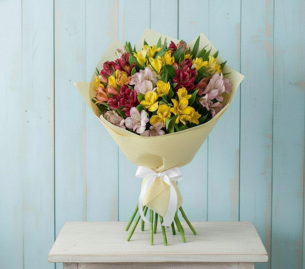 Букет цветов из: Альстромерии в Хурбе