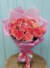 Букет 15 Розовых роз Равель в Хурбе