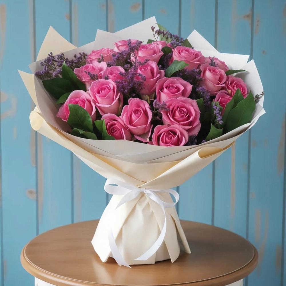 Букет цветов из: Розы в Хурбе