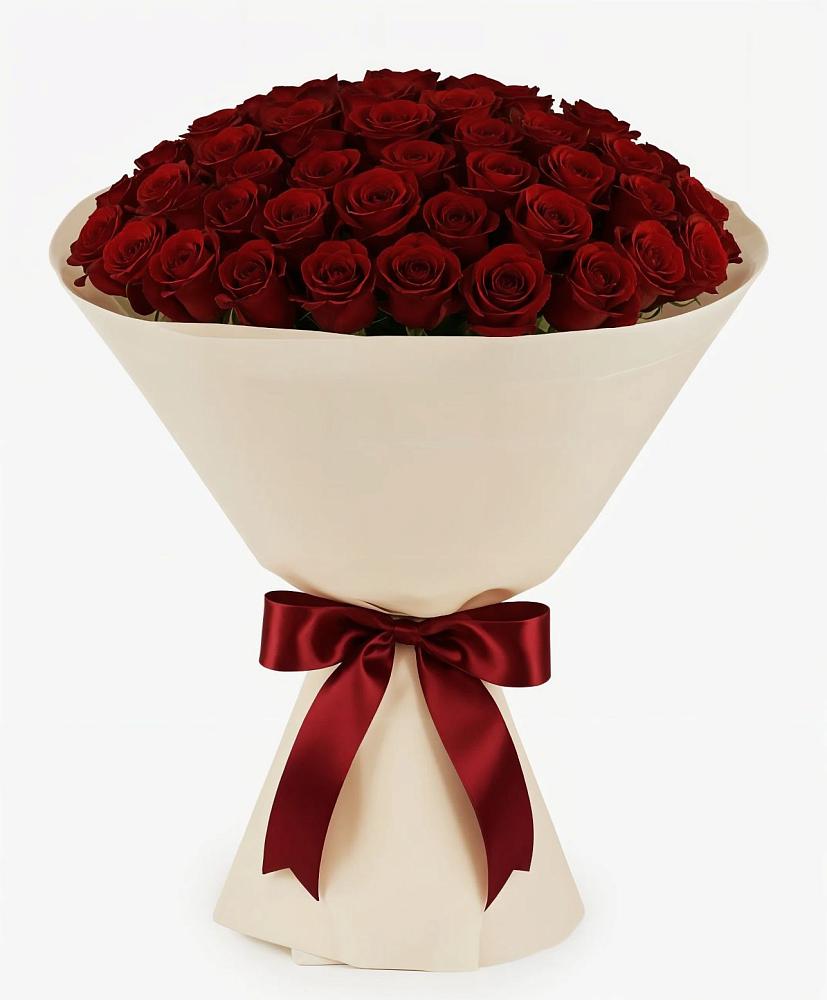 Букет 101 Бордовая роза Блэк Бакарра в Хурбе