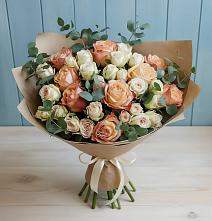 Букет цветов из:  Альстромерии и Розы #REPLACE_PRED# Хурбе